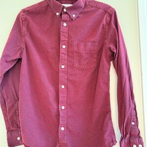 Goodfellow & Co Men's Maroon Casual Button-Down Shirt